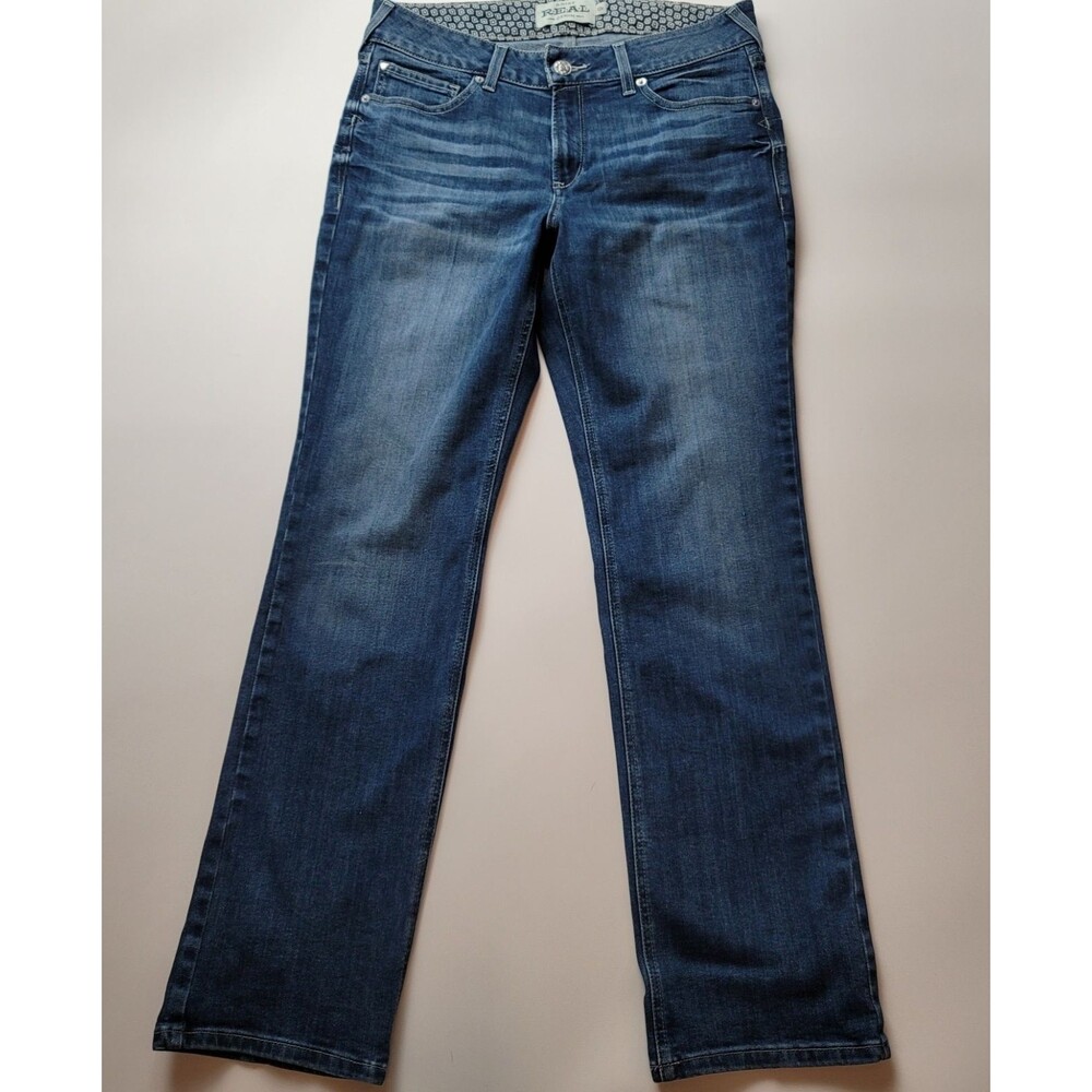 Ariat Mackenzie REAL Abby Jeans Women's 32R Blue Denim Perfect Rise Straight Leg